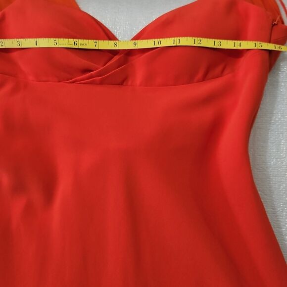 Selina Orange Evening Gown Size 10 - Picture 11 of 13